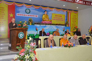 Da Nang provincial VBS reviews Buddhist affairs 2014